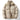 PUFFER JACKET WITH BLACK CORDUROY ACCENTS FOR WELLNESS SUPPORT