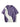 PURPLE AND WHITE COLOR BLOCK T-SHIRT