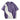 PURPLE AND WHITE COLOR BLOCK T-SHIRT