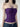 PURPLE BEADED HALTER NECK TOP