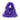 PURPLE FAUX FUR SHOULDER BAG: ELECTRA