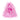 PURPLE FAUX FUR SHOULDER BAG: ELECTRA