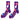 PURPLE MUSHROOM PRINT SOCKS INDIE DESIGN