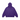 PURPLE OVERSIZED COMBED COTTON PULLOVER HOODIE