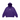 PURPLE OVERSIZED COMBED COTTON PULLOVER HOODIE