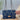 QUILTED DENIM HANDBAG DUO: BLUE DENIM SHOULDER BAG