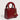 QUILTED HANDBAG CHERRY RED ELEGANT RED WITH GOLDEN HARDWARE