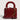 QUILTED HANDBAG CHERRY RED ELEGANT RED WITH GOLDEN HARDWARE