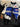 RACING-STYLE JACKET WITH BLUE AND WHITE PANELS - VINTAGE BLACKAID JACKET - Sweetheart Supplies