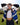 RACING-STYLE JACKET WITH BLUE AND WHITE PANELS - VINTAGE BLACKAID JACKET - Sweetheart Supplies