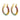 RAINBOW CRYSTAL HOOP EARRING: AURORA GOLD