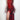 RED AND BLACK MESH BODYCON MAXI DRESS WITH HIGH LEG CUT