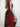 RED AND BLACK MESH BODYCON MAXI DRESS WITH HIGH LEG CUT - Sweetheart Supplies