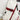 RED AND WHITE SLING BACKPACK NYLON CROSSBODY BAG