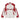 RED AND WHITE VARSITY JACKET WITH STAND COLLAR - TRENDY CASUAL LONG SLEEVE
