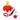 RED AND YELLOW PING PONG PADDLE AIRPODS CASE WITH ACCESSORIES