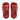 RED APPLE-SHAPED SLIPPERS WITH APPLE CORE DESIGN