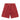 RED ATHLETIC SHORTS WITH MID WAIST AND STRAIGHT LEG DESIGN
