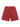 RED ATHLETIC SHORTS WITH MID WAIST AND STRAIGHT LEG DESIGN