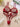 RED BUTTERFLY EMBROIDERY LINGERIE SET DITSY FLORAL