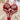 RED BUTTERFLY EMBROIDERY LINGERIE SET DITSY FLORAL