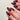 RED CAT-EYE NAILS: RED LINE COLOR MANICURED SET