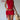 RED CROP TOP AND RUFFLED MINI SKIRT SET - VERSATILE TWO-PIECE SET