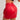 RED FAUX LEATHER MINI SKIRT POCKETS
