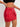 RED FAUX LEATHER MINI SKIRT POCKETS