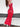 RED FLORAL PRINT MAXI DRESS WITH PRINT HALTER DETAIL