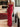 RED FLORAL PRINT MAXI DRESS WITH PRINT HALTER DETAIL