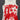 RED GRAPHIC PRINT STRAPLESS TANK TOP SUMMER