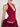 RED HALTER CORSET TOP BACKLESS PARTY