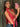 RED HALTER TOP SLEEVELESS CROP BODYSUIT