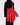 RED HAND BAG GLOVE SILHOUETTE STATEMENT BAG