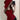 RED HOODED TOP BLACK PANTS Y2K OUTFIT
