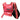 RED MESH LONG-SLEEVE TOP WITH FACE PRINT FASHION TOP