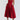 RED MIDI DRESS WITH CAMI STRAPS - ELEGANT MIDI DRESS FOR ANY OCCASION