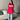 RED OVERSIZED Y2K VINTAGE T-SHIRT WITH STAR DESIGN