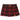 RED PLAID MINI SKIRT WITH FAUX LEATHER BELT