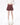 RED PLAID PLEATED SKIRT FOR WOMEN FASHION ACCESSORY