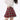 RED PLAID PLEATED SKIRT FOR WOMEN FASHION ACCESSORY