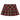RED PLAID PLEATED SKIRT FOR WOMEN FASHION ACCESSORY