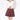 RED PLAID PLEATED SKIRT FOR WOMEN FASHION ACCESSORY