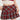RED PLAID PLEATED SKIRT FOR WOMEN FASHION ACCESSORY