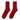 RED RIBBED SOCKS PAIR FOR ADULTS