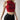 RED SLEEVELESS TOP AESTHETIC EYES PRINT
