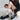 RED SOCKS WITH BLACK FEATHER TRIM ACCESSORY PAIR