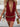 RED SPARKLY HALTER ELEGANT WRAP DRESS