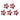 RED STAR HAIR CLIPS Y2K STAR-SHAPED HAIR CLIPS 10-PIECE SET